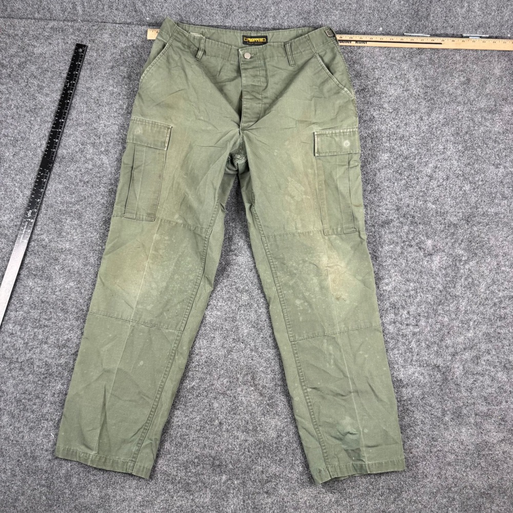 Propper Cargo Pants Mens Size M Regular Olive Green Ripstop Tactical Stained